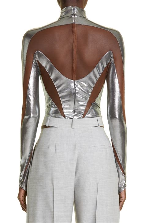 mugler illusion bodysuit dupe